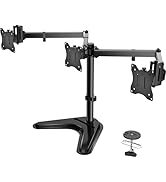 WALI Free Standing Triple Monitor Mount, Heavy Duty Triple Monitors Stand for 13-27 inch Screens,...
