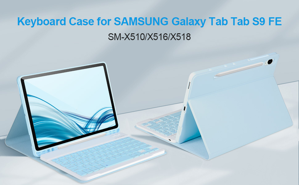Keyboard case for Samgsung Tab S9 FE