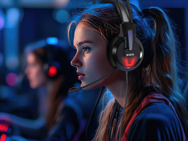 girl and woman gamer headset