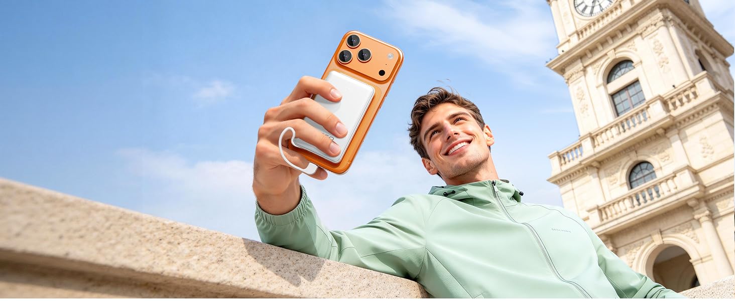 5000mah Ultra Slim Power Bank Pocket Size Mini Portable Charger Travel Essential Phone Charger
