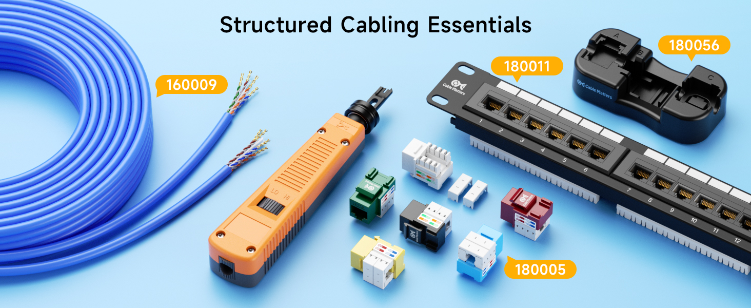 Cable Matters 110 Punch Down Tool with 110 Blade, Ethernet PunchDown Tool, Keystone Punch Down