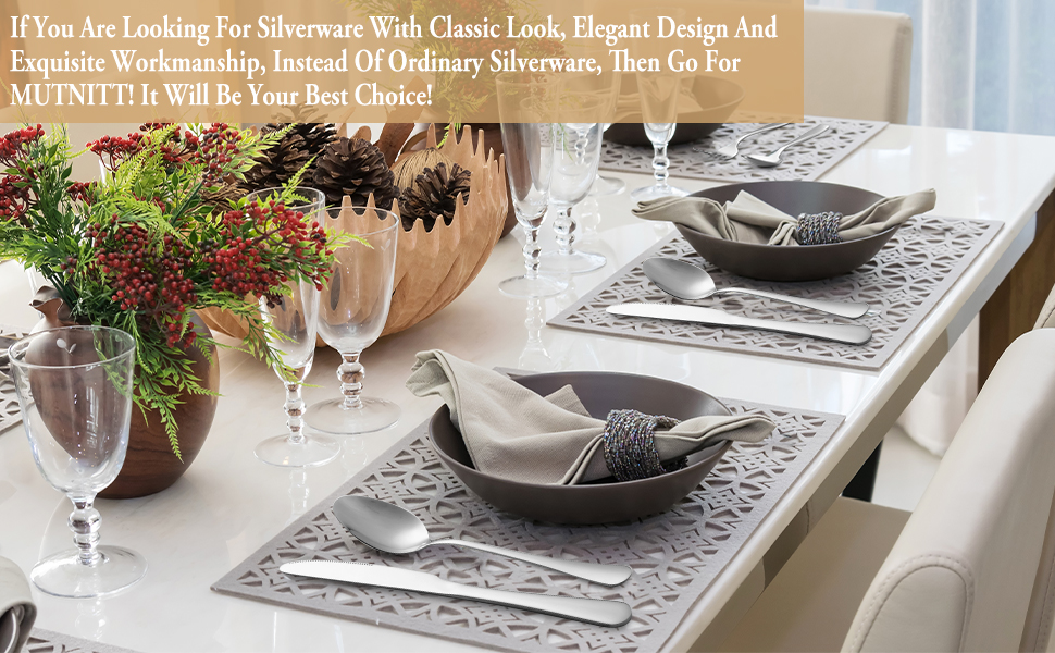 MUTNITT silverware set