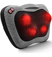 VIKTOR JURGEN Shiatsu Back Massager with Heat – Deep Tissue Massage for Neck, Shoulder, Leg, Uppe...