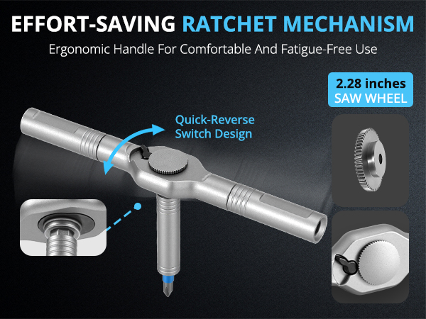 24 in 1 magnetic ratchet screwdriver set