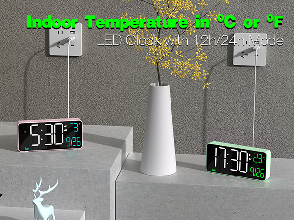 6.7in digital clock