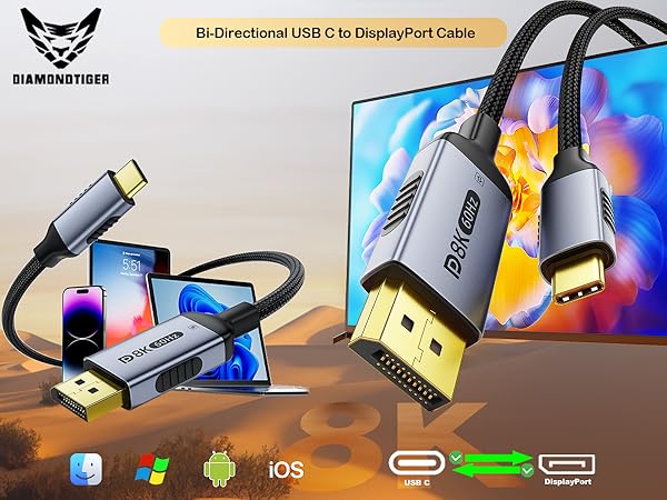 DP to usb cable