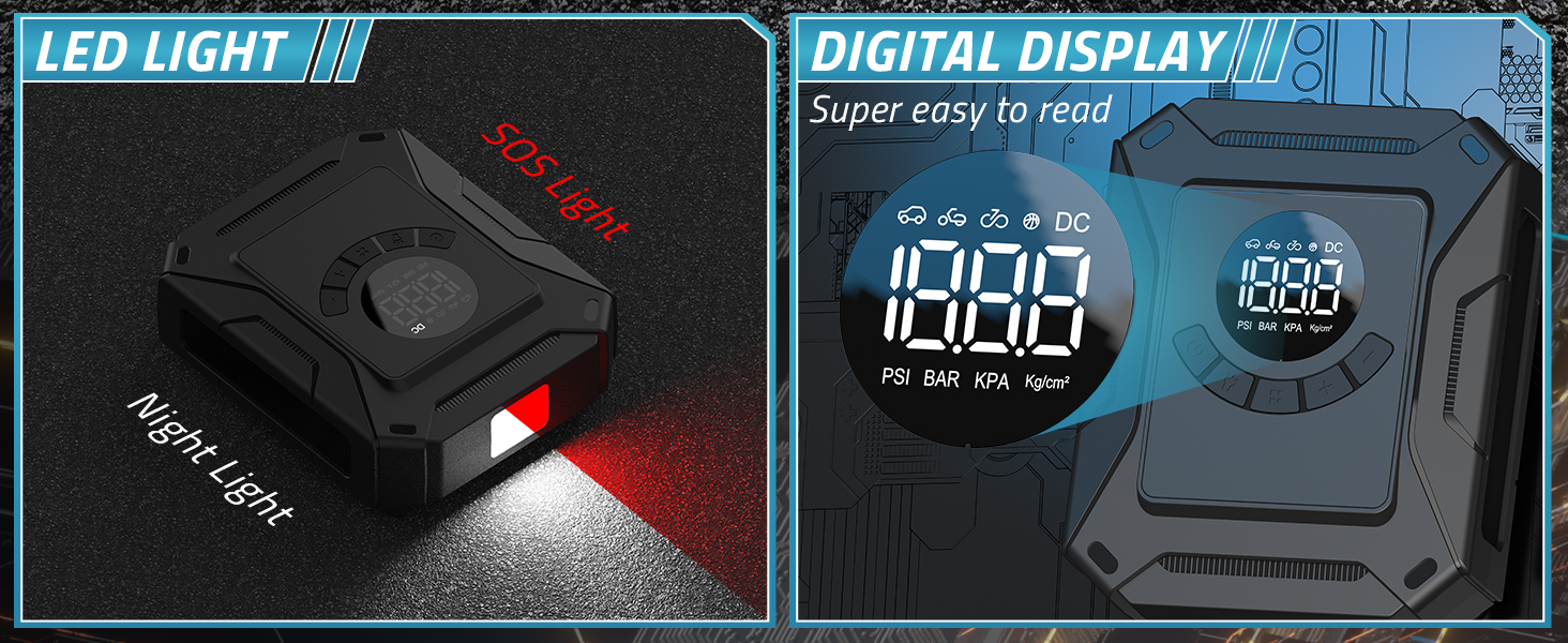 Tire Inflator 12V Car DC Electric