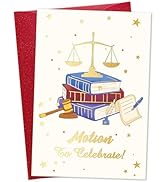DISJOURNEY Graduation Card for Law School - Lawyer Congratulations Cards 2025 Law School Graduati...