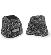 STUDIOFINIX 8" Rock Speakers Outdoor Waterproof - 5.3 Bluetooth Wireless Speaker Solar Powered Ma...