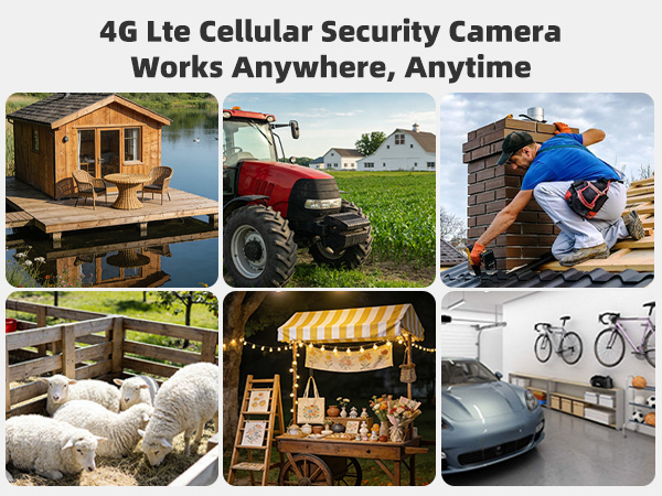 4g camera outdoor camera wireless solar powered home security camera system no wifi security camera