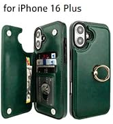 onetop wallet case for iphone 16 plus with ring holder