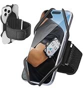 BONE Run Tie 3, Running Phone Armband, Skin-Friendly Silicone Sport Armband with Dual Layer Struc...