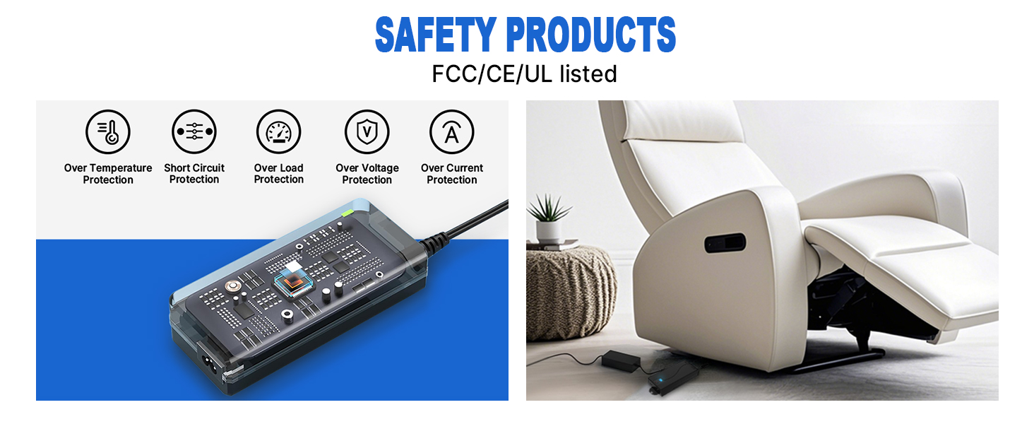 furniture battery pack for power reclining furniture