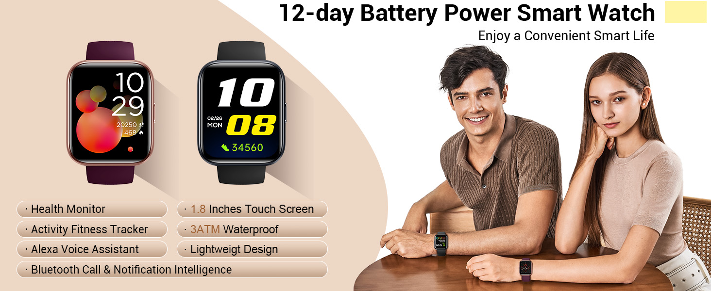 Smart watches for women Android and iPhone compatible smart watches for men best christmas gifts