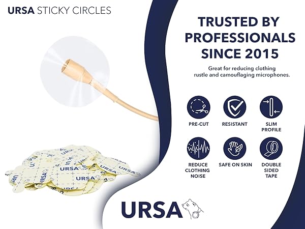 Text reads 'TRUSTED BY PROFESSIONALS' and 'SINCE 2015' with 'URSA' branding. Marketing graphic showing professional certifications and timeline.
