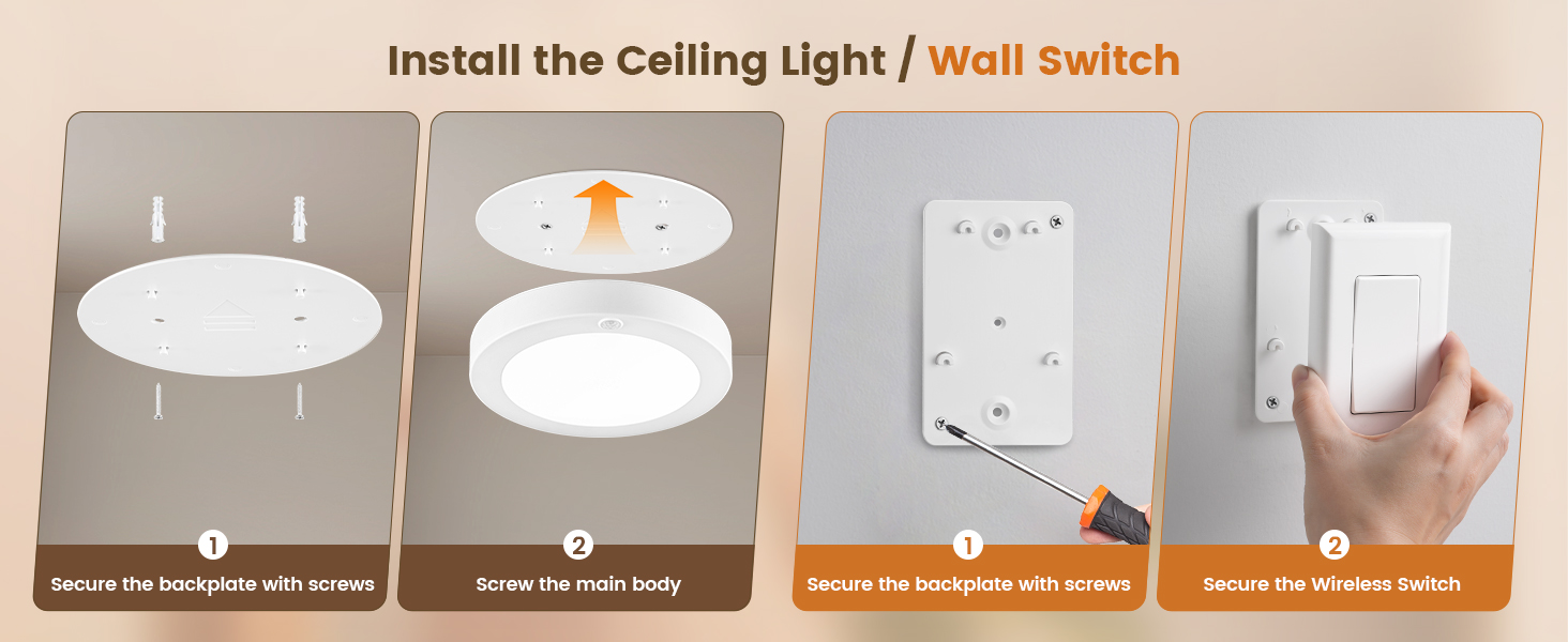 ceiling light installation