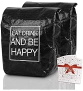 Farest 16oz Reusable Lunch Bag,Insulated Lunch Box for Women&amp;Men,Paper Bag Large Sandwich Tote fo...