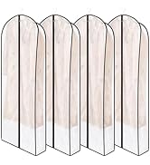 Zilink Breathable Leather Jacket Coat Storage Bags 60” Dress Bags for Gowns Long Dust Covers for ...