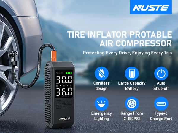 tire inflator protable air compressor