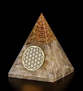 Selenite Glow Orgone Pyramid