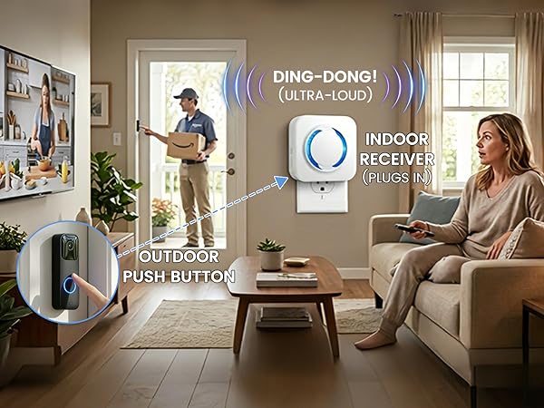 smart wireless doorbell chime