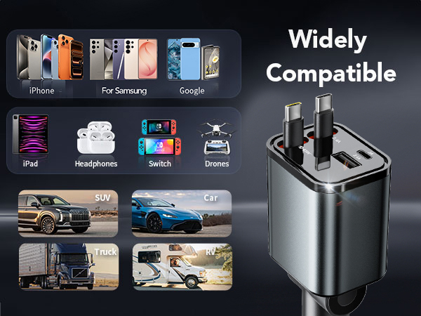 retractable car charger