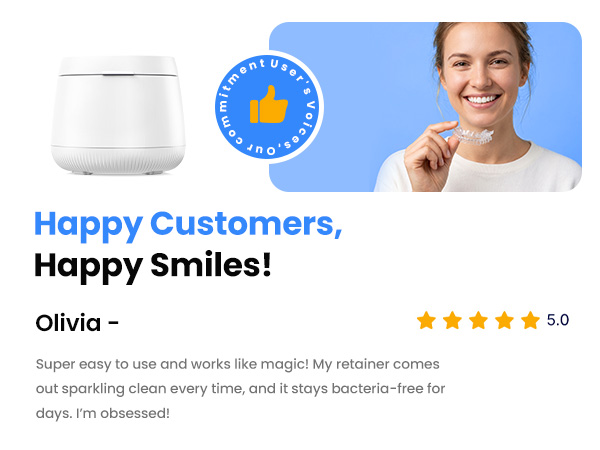 teeth retainer ultrasonic cleaner