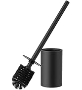 FORIOUS Toilet Brush and Holder Set, 304 Stainless Steel Heavy Duty Base and Handle for Bathroom ...