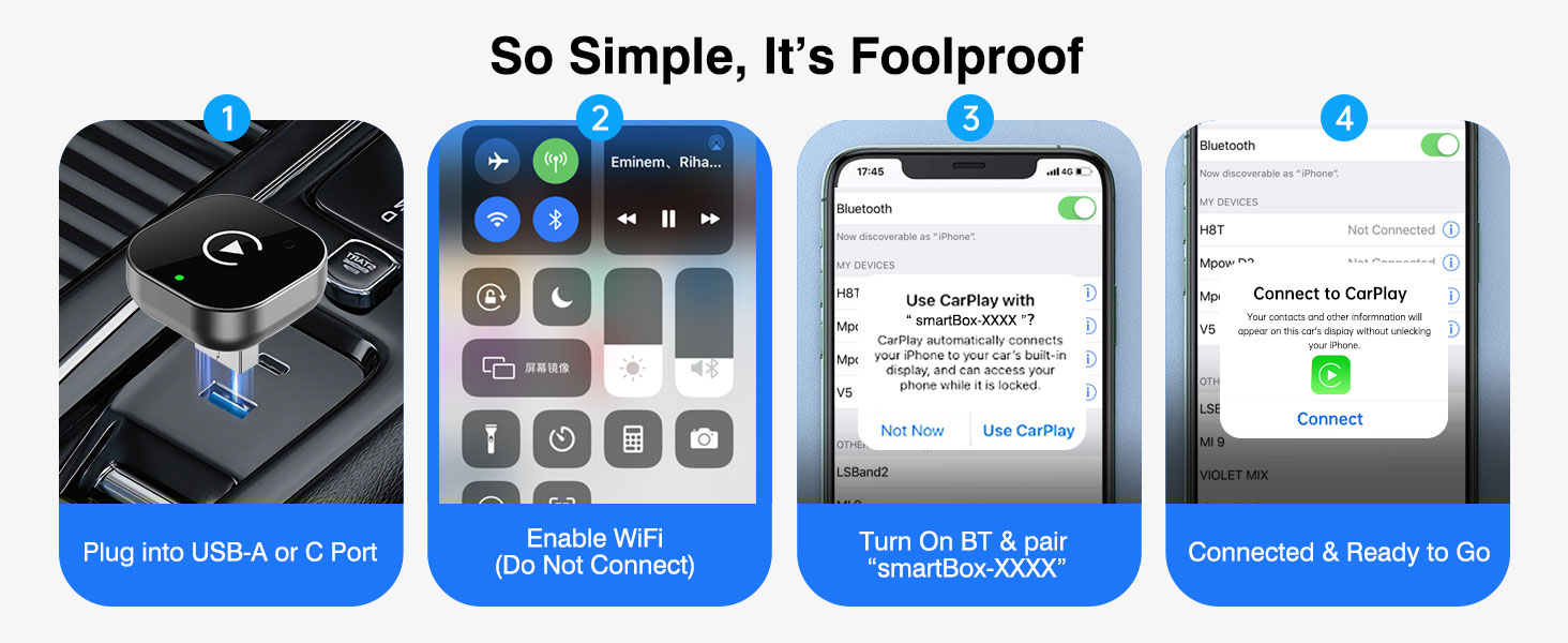 wireless carplay adapter for iphone adaptador carplay inalámbrico carplay dongle