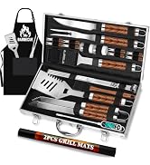 ROMANTICIST 26pcs Grilling Gifts for Men, Dad Gifts for Father's Day, Stainless Steel BBQ Grill A...