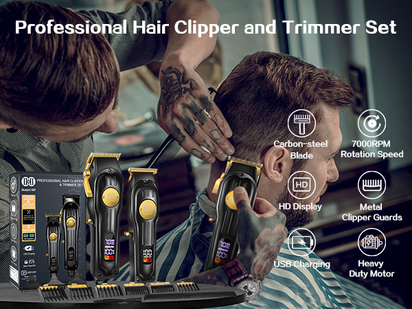 Hair Clippers and Trimmers Set
