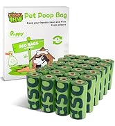 Lospu HY Dog Poop Bags Rolls, Extra Thick Leak Proof Pet Waste Bag, 360 Count Tear Resistant Poop...