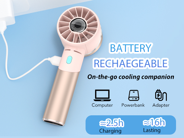 Personal USB Foldable Fan, Pocket Fan, Flashlight, Gifts for Women/Girls/Friends