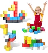 KOIEMAY Magnetic Building Blocks Toys for Toddler Girls Boys Age 2-4 3-5 4-8 Upgraded 3D STEM Mon...