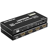 LUKFOCAB HDMI 2.1 Switch 3 in 1 Out, 8K 60Hz, 4K 120Hz, HDCP 2.3, HDR10, CEC, Auto Switching, Com...