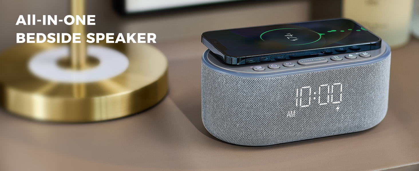 alarm clock with wireless charging