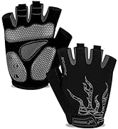 MOREOK Cycling Gloves Bike Gloves for Men/Women-[5MM Gel Pad] Biking Gloves Half Finger Road Bike...