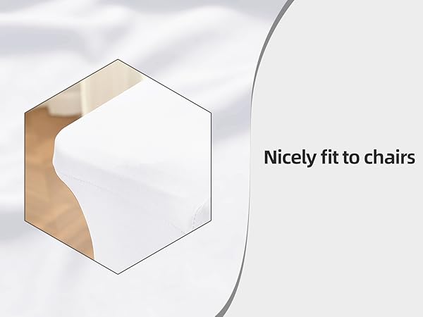 white folding chair cover