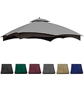 JANCANOPY 10X12 Replacement Gazebo Cover for Lowe's Gazebo Model #TPGAZ17-002C,TPGAZ17-002 (Grey)