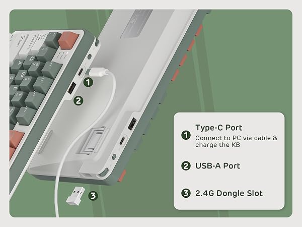 Bluetooth 2.4G mechanical wireless wired BT gaming TKL small portable 80% 65% 60% 70% 60 percent