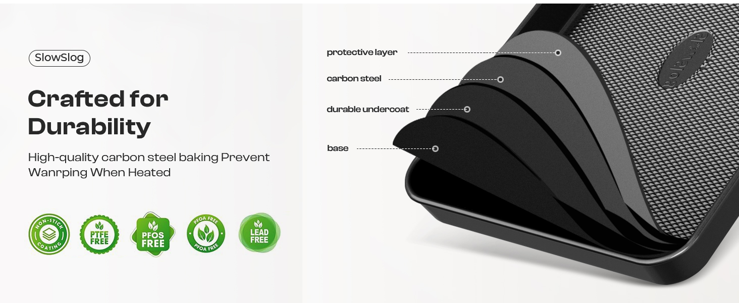 Complete Nonstick Baking Set: Carbon Steel Heart/Donut Pans, Oven Mitts, Black