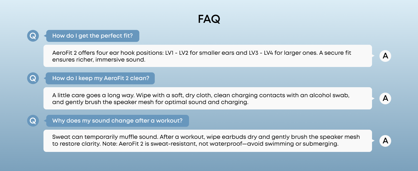 AEROFIT 2 FAQ