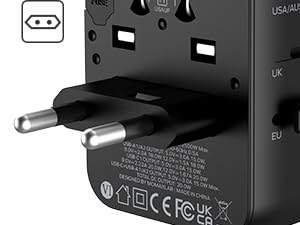 MOMAX Travel Plug Adapter