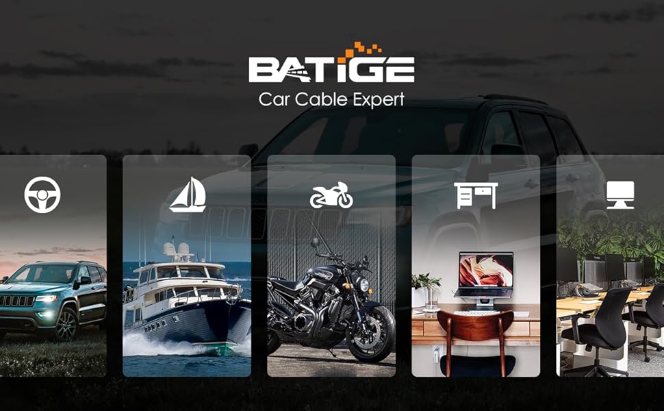 BATIGE - CAR MOUNT FLUSH CABLE - Application