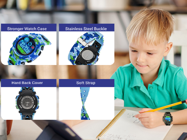 Kids Watch Digital Outdoor Sport Waterproof Boys Watches