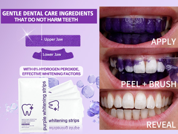 purple teeth whitening strips
