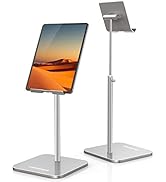 ODOSOLA Tablet Stand Height Angle Adjustable, Eye-Level Desktop iPad Stands Tablet Holder for Hom...