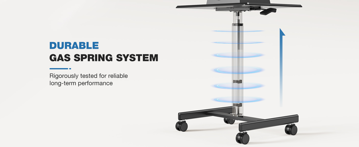 OLIXIS Small Mobile Rolling Standing Desk