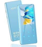 AGPTEK 64GB MP3 Player with Bluetooth 5.3, A19PL 2.4" Curved Screen Portable Music Player with Sp...
