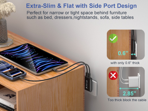 usb side plug